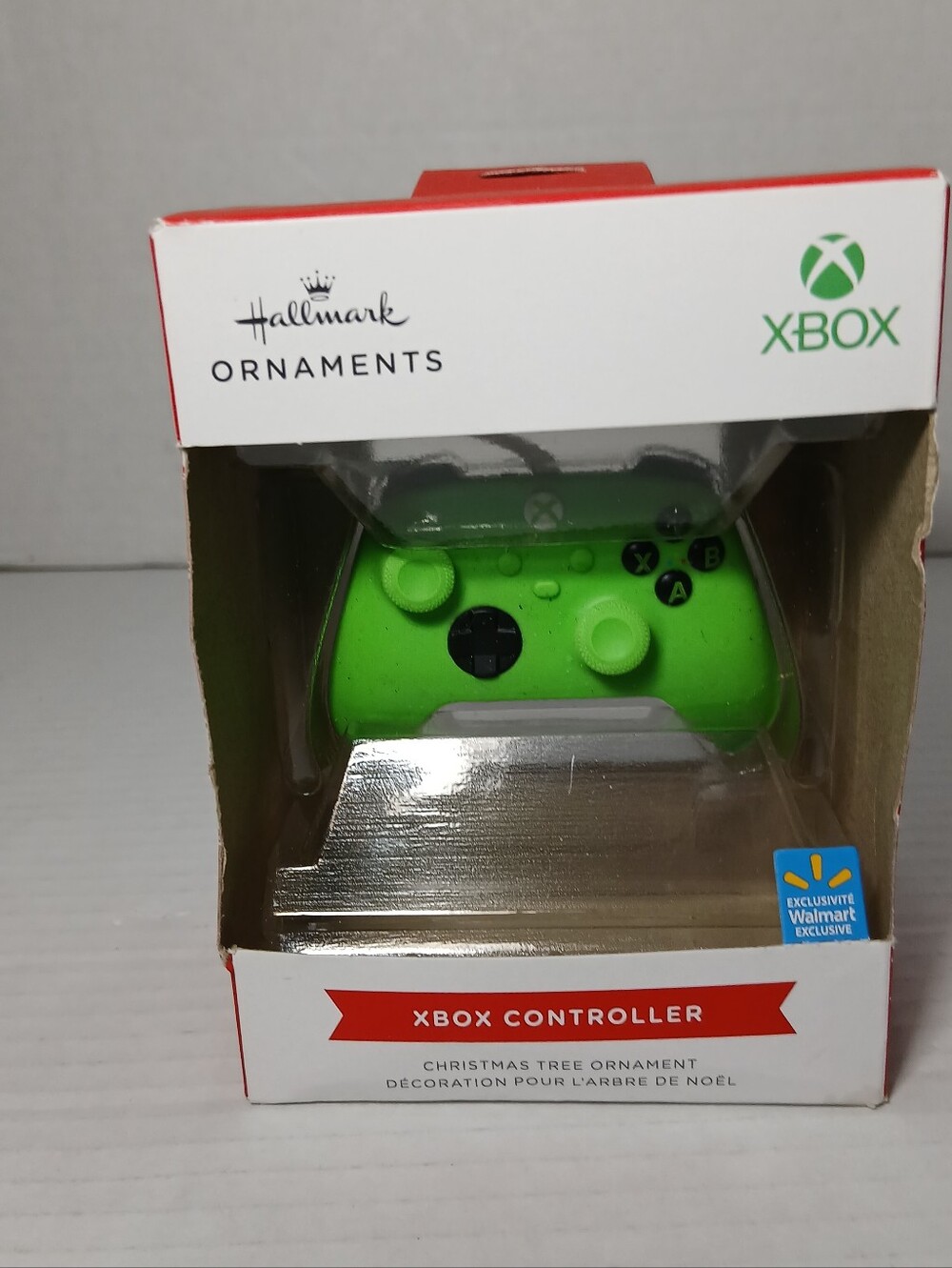2024 Hallmark XBOX Video Game Controller Christmas Tree Ornament Green Neon New
